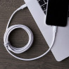 Amazon Basics Câble USB-C vers Lightning en nylon tressé, chargeur certifié MFi pour iPhone 13/12/11/X/XS/XR/8 - 1.8 m, argenté