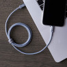 Amazon Basics Câble USB-C vers Lightning en nylon tressé, chargeur certifié MFi pour iPhone 13/12/11/X/XS/XR/8, 0.9 m, gris fonc