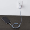 Amazon Basics Câble USB-C vers Lightning en nylon tressé, chargeur certifié MFi pour iPhone 13/12/11/X/XS/XR/8, 0.9 m, gris fonc