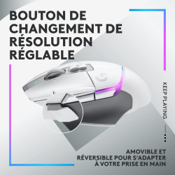 Logitech G G502 X PLUS LIGHTSPEED Souris Gaming RVB Sans Fil - Souris optique boutons hybrides LIGHTFORCE, LIGHTSYNC RVB, Capteu