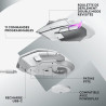 Logitech G G502 X PLUS LIGHTSPEED Souris Gaming RVB Sans Fil - Souris optique boutons hybrides LIGHTFORCE, LIGHTSYNC RVB, Capteu