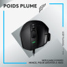 Logitech G502 X Souris Gaming Filaire - LIGHTFORCE boutons primaires hybrides optique-mécanique, capteur gaming HERO 25K, compat