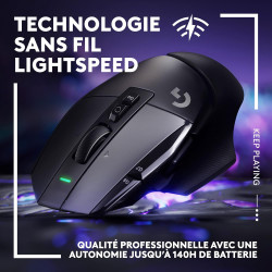 Logitech G502 X LIGHTSPEED Souris Gaming Sans Fil - Souris optique avec boutons optiques-mécaniques hybrides LIGHTFORCE, Capteur