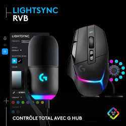 G502 x plus gaming mouse - noir + yeti gx bundle