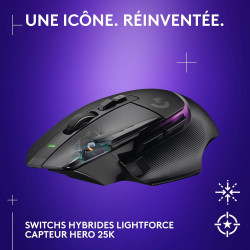 G502 x plus gaming mouse - noir + yeti gx bundle