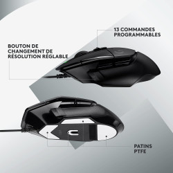 Logitech g g515 tkl corded gaming keyboard (french layout) - noir