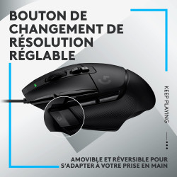 Logitech g g515 tkl corded gaming keyboard (french layout) - noir