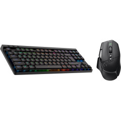 Logitech G G502 X LIGHTSPEED Souris Gaming Sans Fil avec boutons optiques-mécaniques hybrides LIGHTFORCE, Logitech G G515 LIGHTS