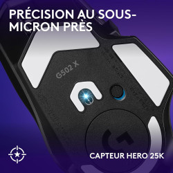 Logitech G G502 X LIGHTSPEED Souris Gaming Sans Fil avec boutons optiques-mécaniques hybrides LIGHTFORCE, Logitech G G515 LIGHTS