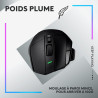 Logitech G G502 X LIGHTSPEED Souris Gaming Sans Fil avec boutons optiques-mécaniques hybrides LIGHTFORCE, Logitech G G515 LIGHTS