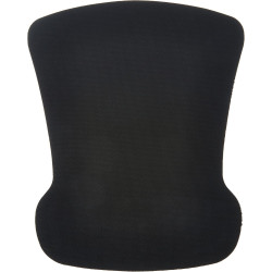 Amazon Basics Tapis de Souris irrégulier avec Repose-Poignet en Gel, 20 x 25 cm, Noir