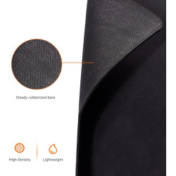 Amazon Basics Grand Rectangulaire Tapis de Souris - Gaming, Noir, Étendu, 902L x 429l mm