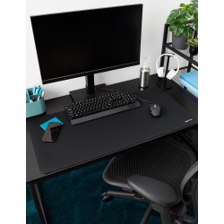 Amazon Basics Grand Rectangulaire Tapis de Souris - Gaming, Noir, Étendu, 902L x 429l mm