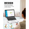 Babacom Support Ordinateur Portable, Support PC Portable à 5 Niveaux Réglables, Refroidisseur en Aluminium Ventilé Compatible av