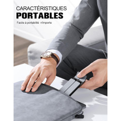 Babacom Support Ordinateur Portable, Support PC Portable à 5 Niveaux Réglables, Refroidisseur en Aluminium Ventilé Compatible av
