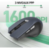 acer Souris sans Fil, Souris Ordinateur Ergonomique 2,4GHz avec Mini Récepteur USB, Wirless Mouse Optique USB,1600 DPI réglable,