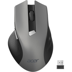 acer Souris Ergonomique sans Fil, Souris Ordinateur 2,4GHz avec Mini Récepteur USB, Wirless Mouse Optique USB,1600 DPI réglable,