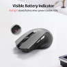 acer Souris Ergonomique sans Fil, Souris Ordinateur 2,4GHz avec Mini Récepteur USB, Wirless Mouse Optique USB,1600 DPI réglable,