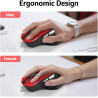 acer Souris Ergonomique sans Fil, Souris Ordinateur 2,4GHz avec Mini Récepteur USB, Wirless Mouse Optique USB,1600 DPI réglable,