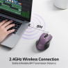 acer Souris Ergonomique sans Fil, Souris Ordinateur 2,4GHz avec Mini Récepteur USB, Wirless Mouse Optique USB,1600 DPI réglable,