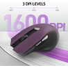 acer Souris Ergonomique sans Fil, Souris Ordinateur 2,4GHz avec Mini Récepteur USB, Wirless Mouse Optique USB,1600 DPI réglable,