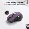acer Souris Ergonomique sans Fil, Souris Ordinateur 2,4GHz avec Mini Récepteur USB, Wirless Mouse Optique USB,1600 DPI réglable,
