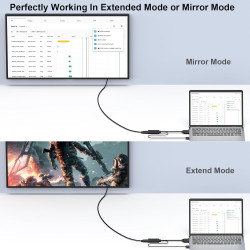 BENFEI Adaptateur VGA vers HDMI, convertisseur 1080p avec Audio de Source VGA d'ordinateur/Ordinateur Portable vers HDMI TV/Moni