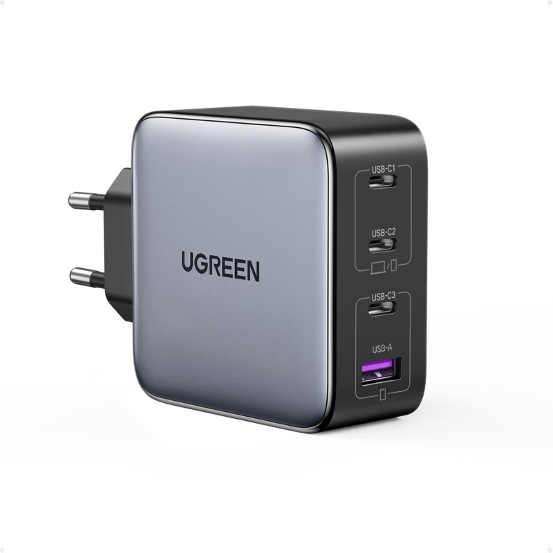 Uvert nexode 100w chargeur usb c rapide 4 ports gan tech prise usb c compatible avec iphone 17 pro max air 16 plus 15 14 13 12 g