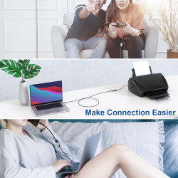 RAVIAD Câble Rallonge USB 3.0 2M, Câble Extension USB 3.0 Mâle A vers Femelle A 5Gbps Nylon Tressé Compatible pour Clé USB, Hub 