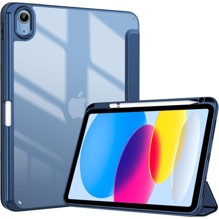 ProCase Coque pour iPad (A16) 11ème Génération 11" 2025 / iPad 10ème Génération 10,9" 2022 - avec Porte-Stylet, Arrière Transluc