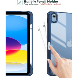 ProCase Coque pour iPad (A16) 11ème Génération 11" 2025 / iPad 10ème Génération 10,9" 2022 - avec Porte-Stylet, Arrière Transluc
