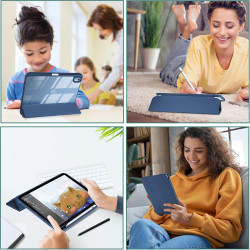 ProCase Coque pour iPad (A16) 11ème Génération 11" 2025 / iPad 10ème Génération 10,9" 2022 - avec Porte-Stylet, Arrière Transluc