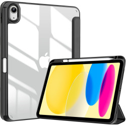 ProCase Coque pour iPad (A16) 11ème Génération 11" 2025 / iPad 10ème Génération 10,9" 2022 - avec Porte-Stylet, Arrière Transluc