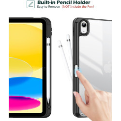 ProCase Coque pour iPad (A16) 11ème Génération 11" 2025 / iPad 10ème Génération 10,9" 2022 - avec Porte-Stylet, Arrière Transluc