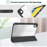 ProCase Coque pour iPad (A16) 11ème Génération 11" 2025 / iPad 10ème Génération 10,9" 2022 - avec Porte-Stylet, Arrière Transluc