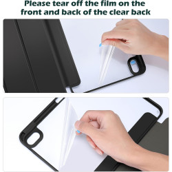 ProCase Coque pour iPad (A16) 11ème Génération 11" 2025 / iPad 10ème Génération 10,9" 2022 - avec Porte-Stylet, Arrière Transluc
