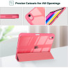 ProCase Coque pour iPad (A16) 11ème Génération 11" 2025 / iPad 10ème Génération 10,9" 2022 - avec Porte-Stylet, Arrière Transluc