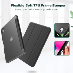 ProCase Coque pour iPad (A16) 11ème Génération 11" 2025 / iPad 10ème Génération 10,9" 2022 - avec Porte-Stylet, Arrière Transluc