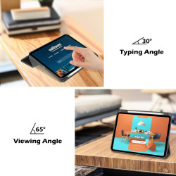 ProCase Coque pour iPad (A16) 11ème Génération 11" 2025 / iPad 10ème Génération 10,9" 2022 - avec Porte-Stylet, Arrière Transluc