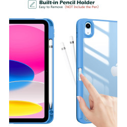 ProCase Coque pour iPad (A16) 11ème Génération 11" 2025 / iPad 10ème Génération 10,9" 2022 - avec Porte-Stylet, Arrière Transluc