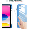 ProCase Coque pour iPad (A16) 11ème Génération 11" 2025 / iPad 10ème Génération 10,9" 2022 - avec Porte-Stylet, Arrière Transluc