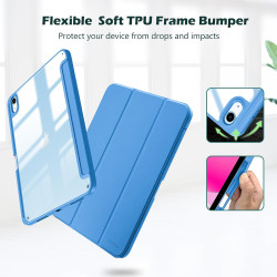 ProCase Coque pour iPad (A16) 11ème Génération 11" 2025 / iPad 10ème Génération 10,9" 2022 - avec Porte-Stylet, Arrière Transluc