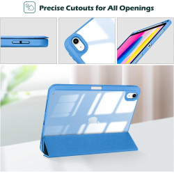 ProCase Coque pour iPad (A16) 11ème Génération 11" 2025 / iPad 10ème Génération 10,9" 2022 - avec Porte-Stylet, Arrière Transluc