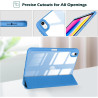 ProCase Coque pour iPad (A16) 11ème Génération 11" 2025 / iPad 10ème Génération 10,9" 2022 - avec Porte-Stylet, Arrière Transluc