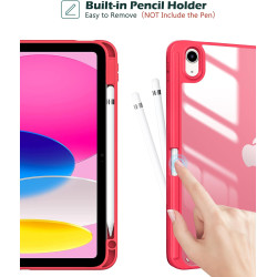 ProCase Coque pour iPad (A16) 11ème Génération 11" 2025 / iPad 10ème Génération 10,9" 2022 - avec Porte-Stylet, Arrière Transluc
