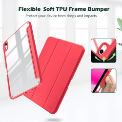 ProCase Coque pour iPad (A16) 11ème Génération 11" 2025 / iPad 10ème Génération 10,9" 2022 - avec Porte-Stylet, Arrière Transluc