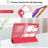 ProCase Coque pour iPad (A16) 11ème Génération 11" 2025 / iPad 10ème Génération 10,9" 2022 - avec Porte-Stylet, Arrière Transluc