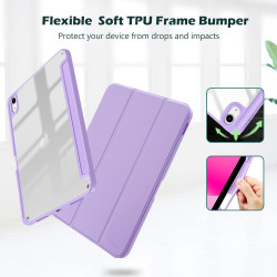 ProCase Coque pour iPad (A16) 11ème Génération 11" 2025 / iPad 10ème Génération 10,9" 2022 - avec Porte-Stylet, Arrière Transluc