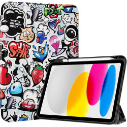 ProCase Coque pour iPad (A16) 11ème Génération 11" 2025 / iPad 10ème Génération 10,9" 2022 - avec Porte-Stylet, Arrière Transluc
