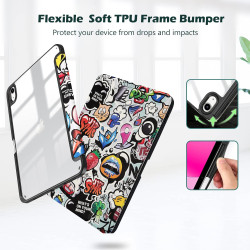 ProCase Coque pour iPad (A16) 11ème Génération 11" 2025 / iPad 10ème Génération 10,9" 2022 - avec Porte-Stylet, Arrière Transluc